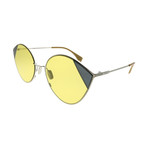 Women's FF-0341S-B1Z-HO Sunglasses // Silver + Yellow
