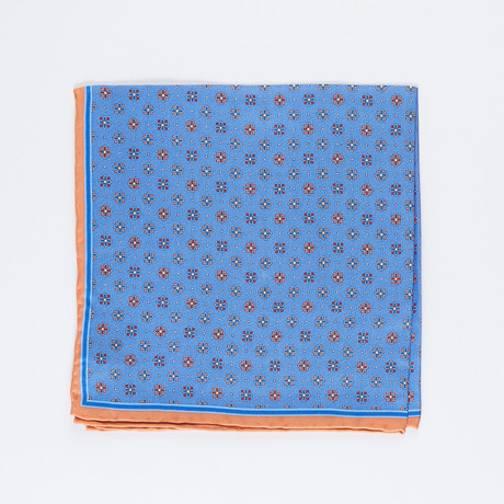 Mini Floral Hankie // French Blue