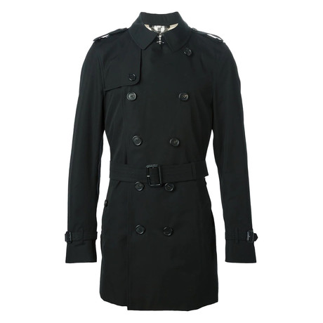 Burberry // Kensington Mid Trench Coat // Black (36R)