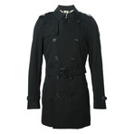 Burberry // Kensington Mid Trench Coat // Black (42R)