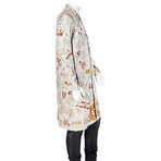 Burberry // Rainwear Souvenir Map Prt Carcoat // Stone (36R)