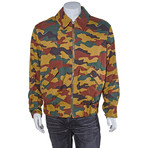 Burberry // Runway Ramie-Cotton Reversible Harrington Jacket // Camouflage (40R)