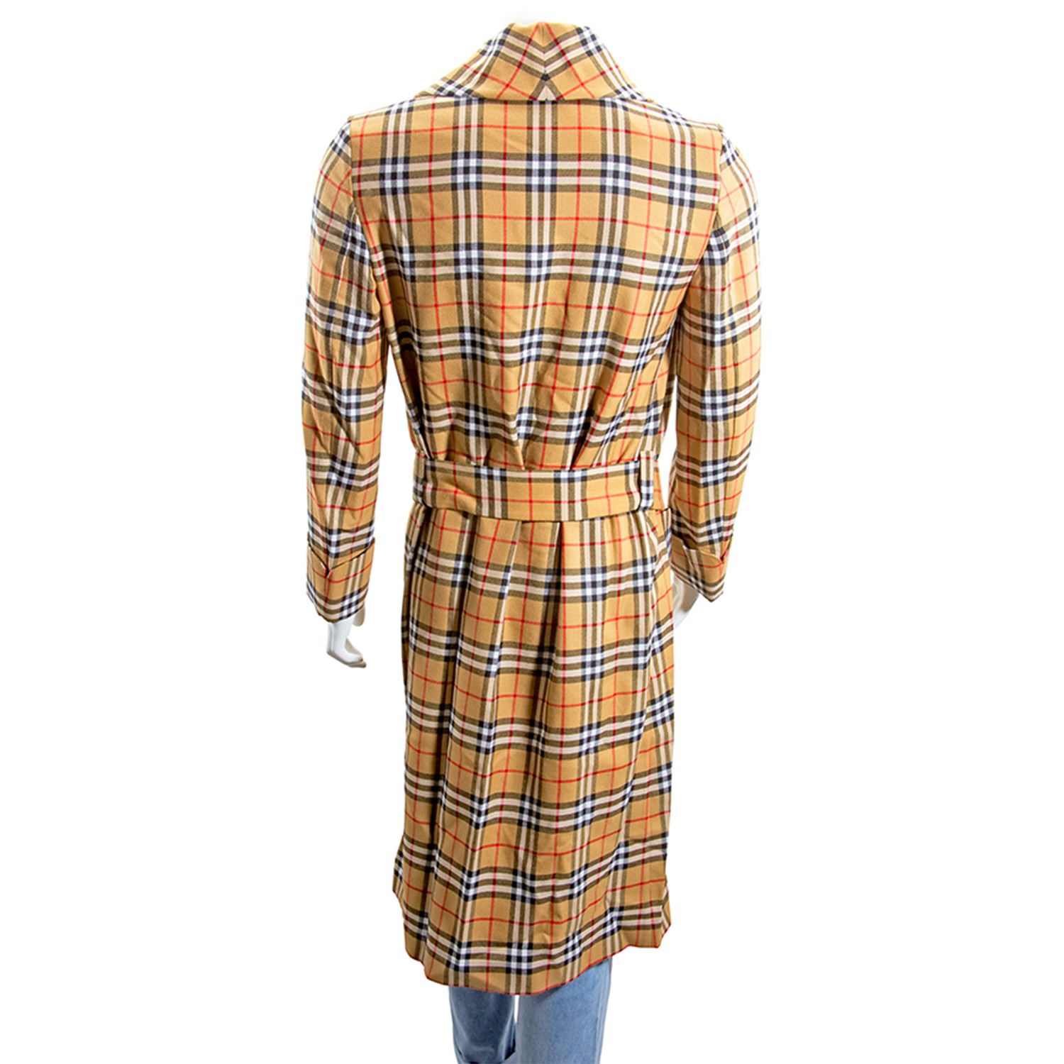 Burberry // Runway Twill Const Wool Vintage Check // Camel (40R ...