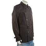 Burberry // The Kensington Short Trench Coat // Black (S-M)
