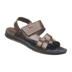Fashion Leather Sandal // Brown (US: 10.5)