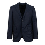 Alexis Wool Plaid Two Button Suit // Navy (US: 48S)