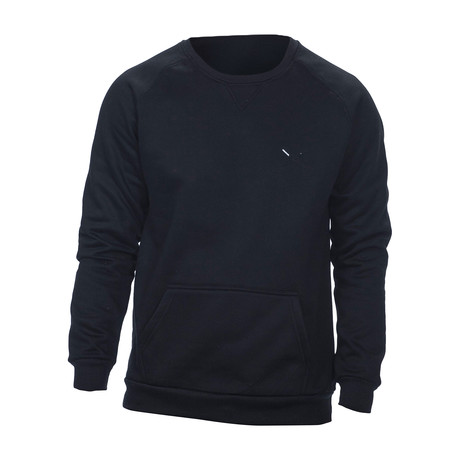 Remy Long Sleeve Sweatshirt + Kangaroo Pocket // Black (S)