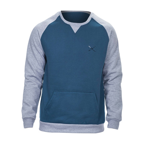 Remy Long Sleeve Sweatshirt + Kangaroo Pocket // Navy (S)