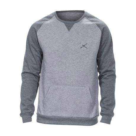 Remy Long Sleeve Sweatshirt + Kangaroo Pocket // Light Gray (S)