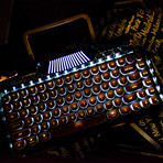 Retro Mechanical Keyboard (Black)