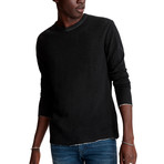 Stamford Long Sleeve Reversible Double Knit Crew // Black (L)