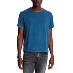 Rockford Short Sleeve Reversible Double Layer Cotton Crew // Cadet Blue (XS)