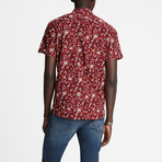 Jasper Regular Fit Short Sleeve Sport Shirt // Crimson (L)
