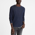 Stamford Long Sleeve Reversible Double Knit Crew // Pacific Blue (M)