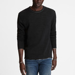 Stamford Long Sleeve Reversible Double Knit Crew // Black (XS)