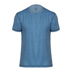 Xander Short Sleeve Fitness T-Shirt // Blue (M)