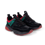 Victory Sneaker // Black + Red + Green (US: 10.5)
