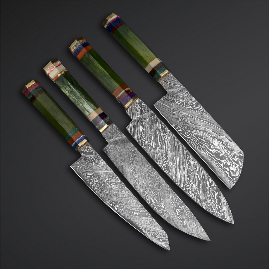 Athena Blades - Damascus Steel Kitchen Knives - Touch of Modern