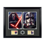 Adam Driver and Gwendoline Christie // Autographed Star Wars The Force Awakens Framed Photo // 8X10