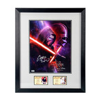 Adam Driver and David Prowse // Autographed Darkside Legacy // Framed Photo