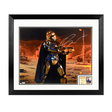 Gwendoline Christie // Autographed Star Wars Captain Phasma Attack on Tuanul // Framed Photo