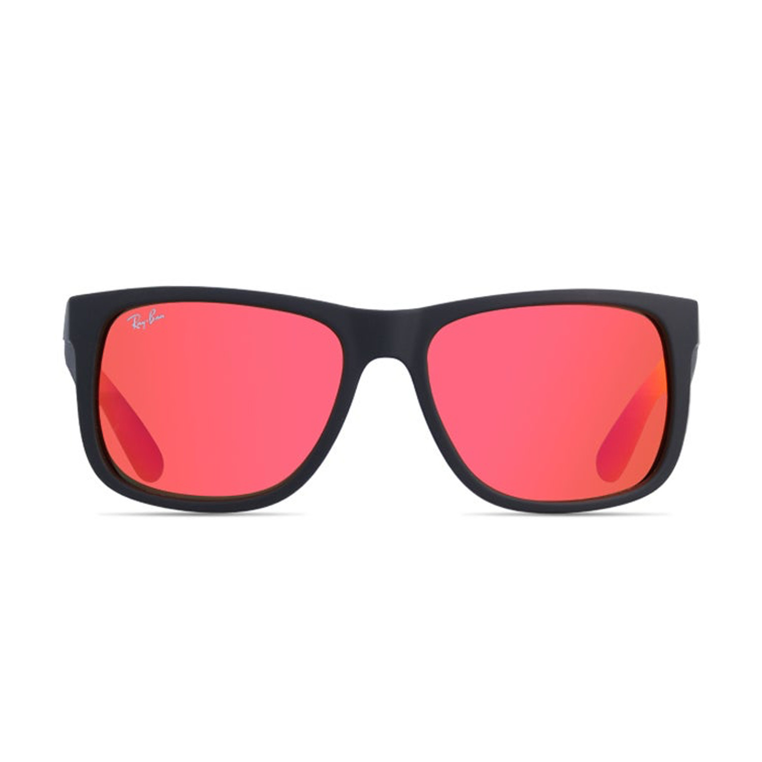 Unisex Justin Classic Sunglasses // Black + Red Mirror - Ray-Ban ...