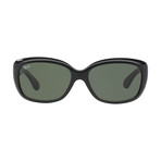 Women's Jackie Oh Sunglasses // Black + Green Classic
