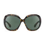 Women's Jackie Oh Sunglasses // Tortoise + Green Classic
