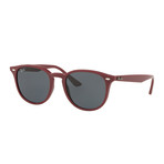 Unisex Propionate Oval Sunglasses // Bordeaux + Gray