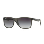 Unisex Square Sunglasses // Gray + Gray Gradient
