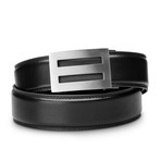 Intrepid Belt // Stainless Steel + Black