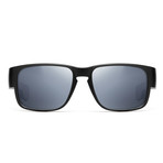 Neo-Lock Reckless Polarized Wayfarer Sunglasses // Black + Gray