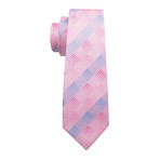 Alger Tie // Light Pink + Blue
