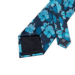 Dash Flower Tie // Blue