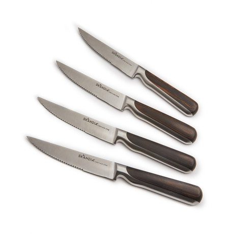Hampton Forge Skandia Vivid Cream 4 PC Steak Knife Set Sfs19co4wb