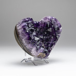 Amethyst Crystal Cluster Heart // v.1