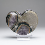 Amethyst Crystal Cluster Heart // v.1