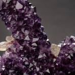 Natural Amethyst Stalactite Cluster + Calcite
