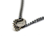 Gear In Me Necklace // Brushed (18")
