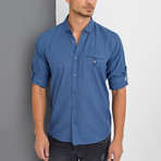 Chance Button-Up Shirt // Indigo (X-Large)