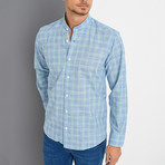 George Button-Up Shirt // Blue + Green (3X-Large)