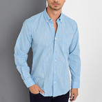 Vince Button-Up Shirt // Blue (Large)