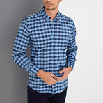 Boris Button-Up Shirt // Blue (3X-Large)