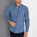 Boris Button-Up Shirt // Blue (Large)