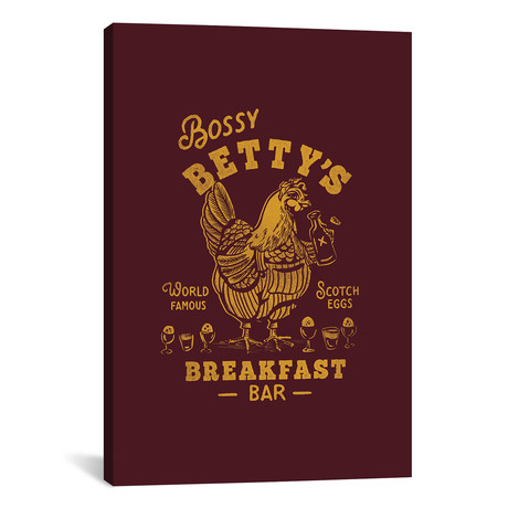 Bossy Betty Breakfast Bar Reverse Distressed (12"W x 18"H x 0.75"D)