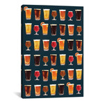 Craft Beer Pattern Dark (12"W x 18"H x 0.75"D)