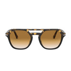 Men's Square Aviator Sunglasses // Tortoise Fade + Black
