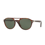 Men's Acetate Aviator Sunglasses // Havana + Green