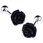 Exclusive Cufflinks + Gift Box // Black Rose