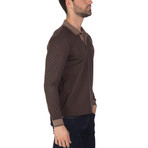 Addison Long Sleeve Polo Shirt // Brown (XL)